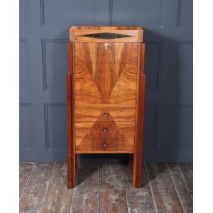 Elegant French Art Deco Secretaire Desk