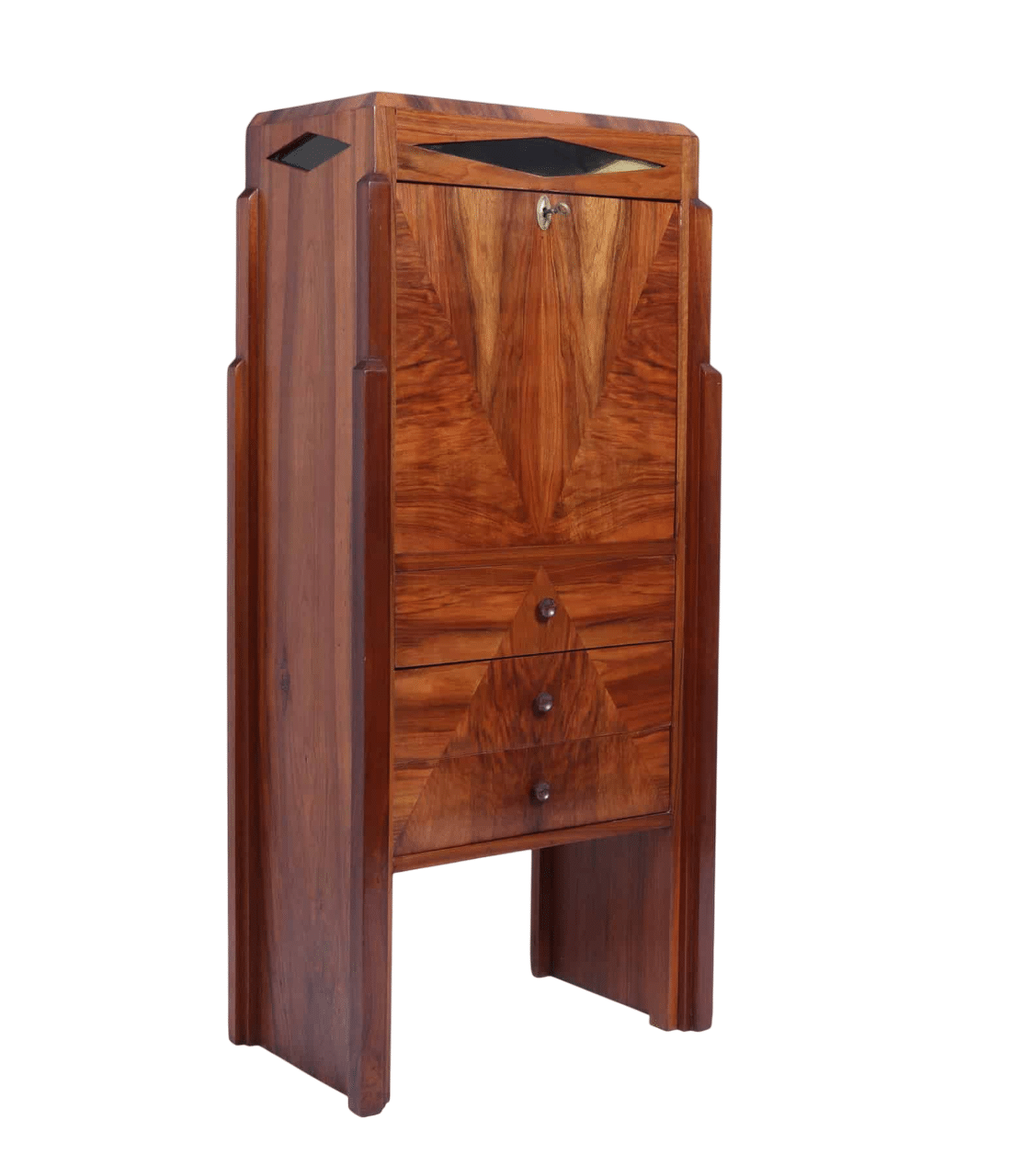 Elegant French Art Deco Secretaire Desk