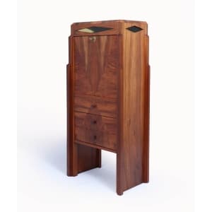 Elegant French Art Deco Secretaire Desk