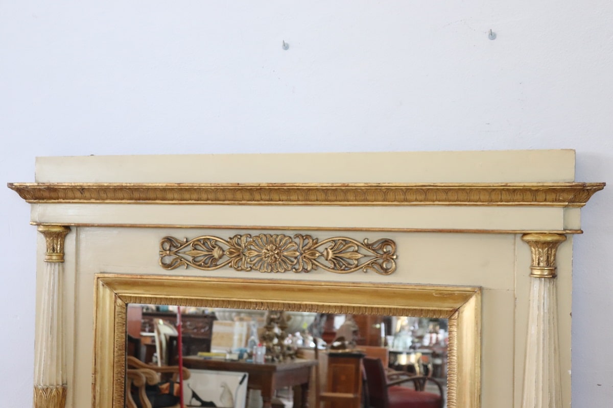 Early 19th Century Neoclassical Large Antique Wall Mirror