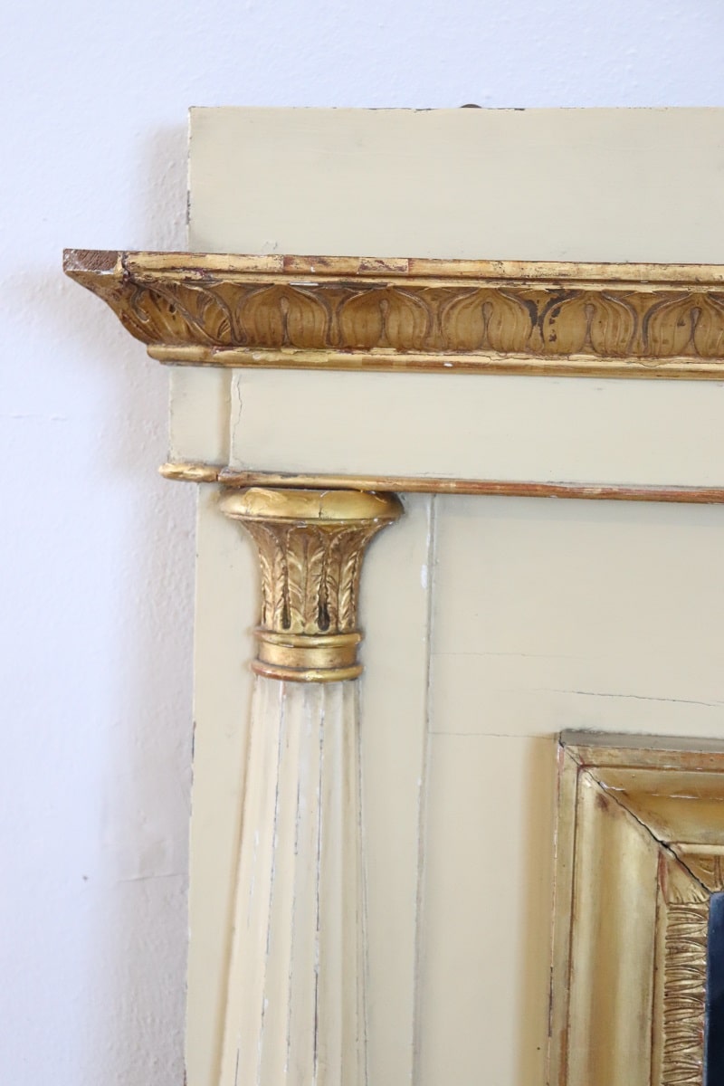 Early 19th Century Neoclassical Large Antique Wall Mirror