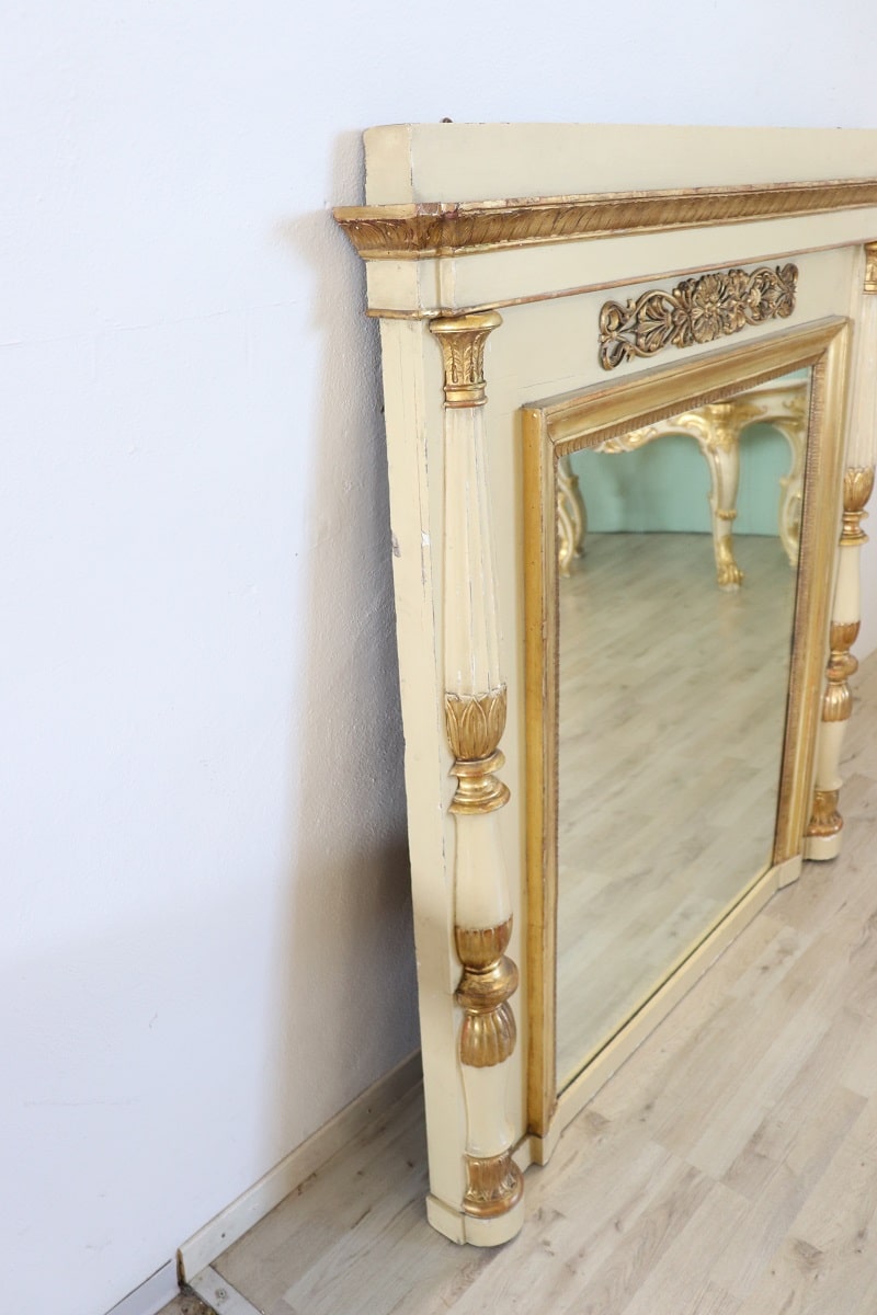 Early 19th Century Neoclassical Large Antique Wall Mirror