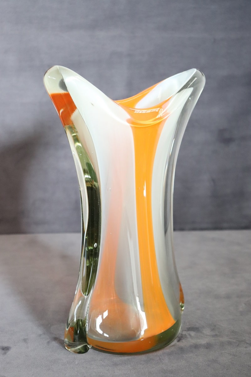 Large Murano Glass Vase, Italy 1960s