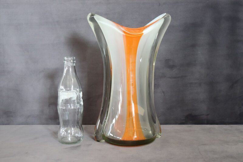 Large Murano Glass Vase, Italy 1960s