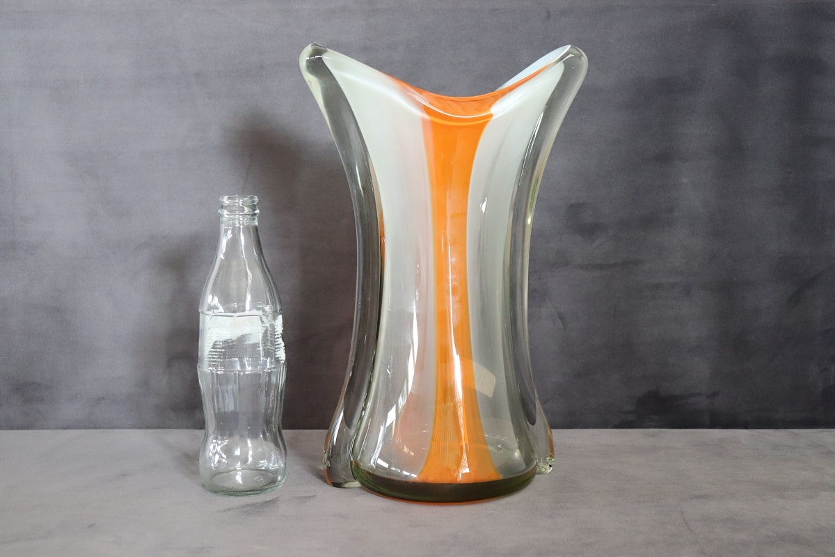 Large Murano Glass Vase, Italy 1960s