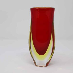 Small Murano Glass Red Vase, 1960s