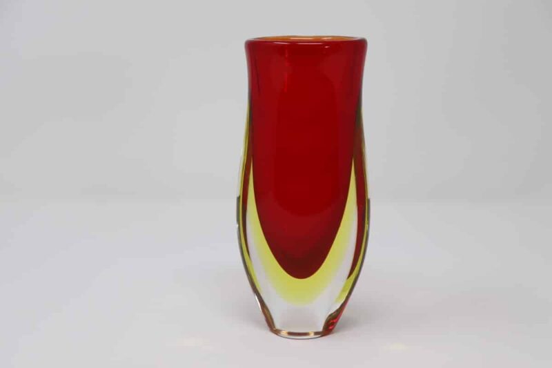 Small Murano Glass Red Vase, 1960s