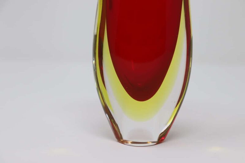 Small Murano Glass Red Vase, 1960s