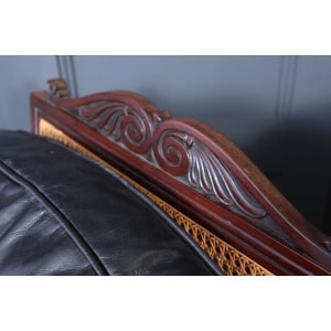 Exceptional Pair Of Regency Mahogany & Leather Library Arm Chairs C1830