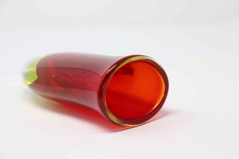Small Murano Glass Red Vase, 1960s