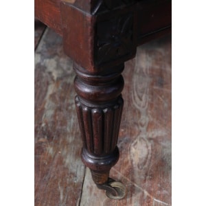 Exceptional Pair Of Regency Mahogany & Leather Library Arm Chairs C1830