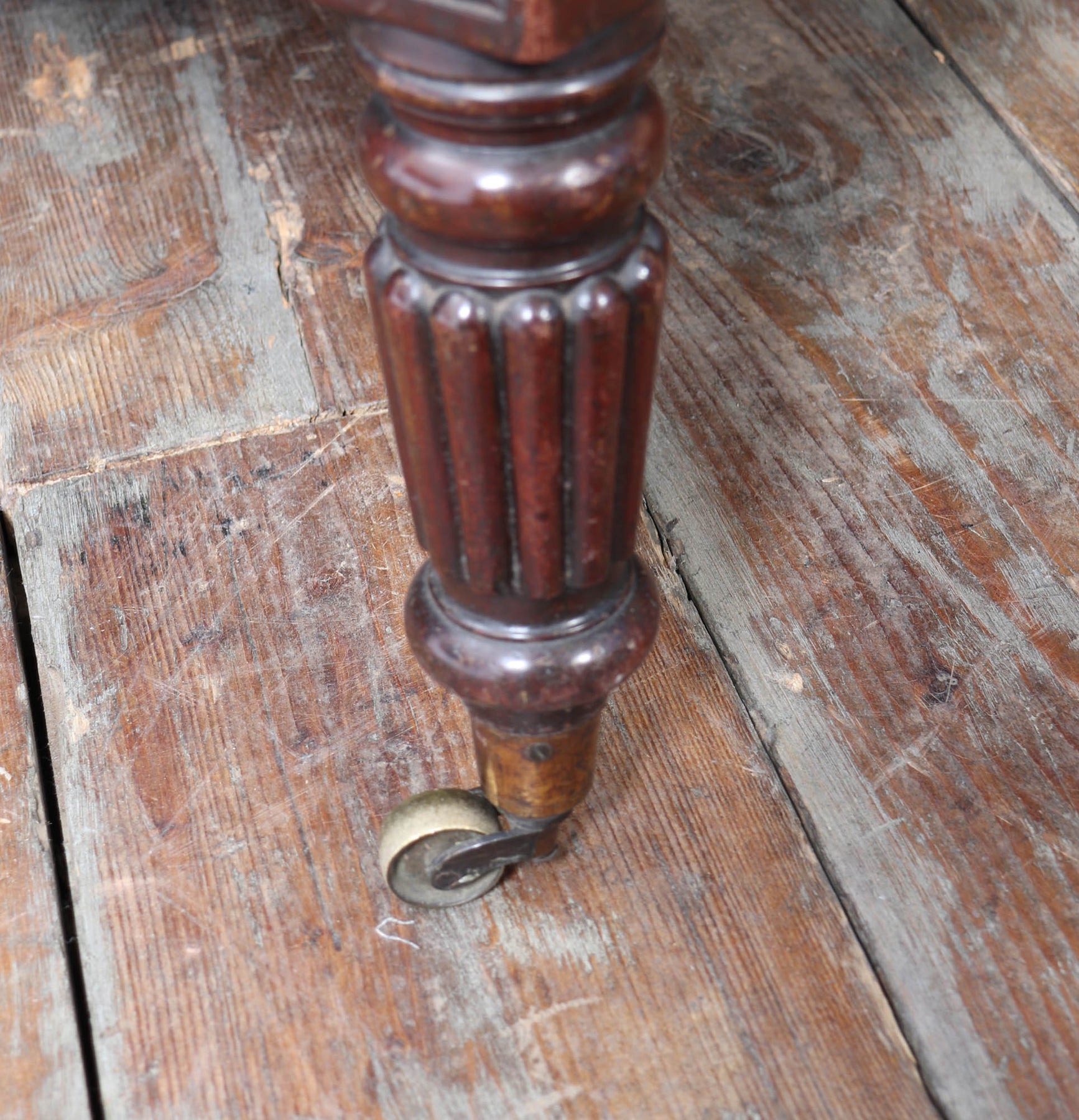 Exceptional Pair Of Regency Mahogany & Leather Library Arm Chairs C1830