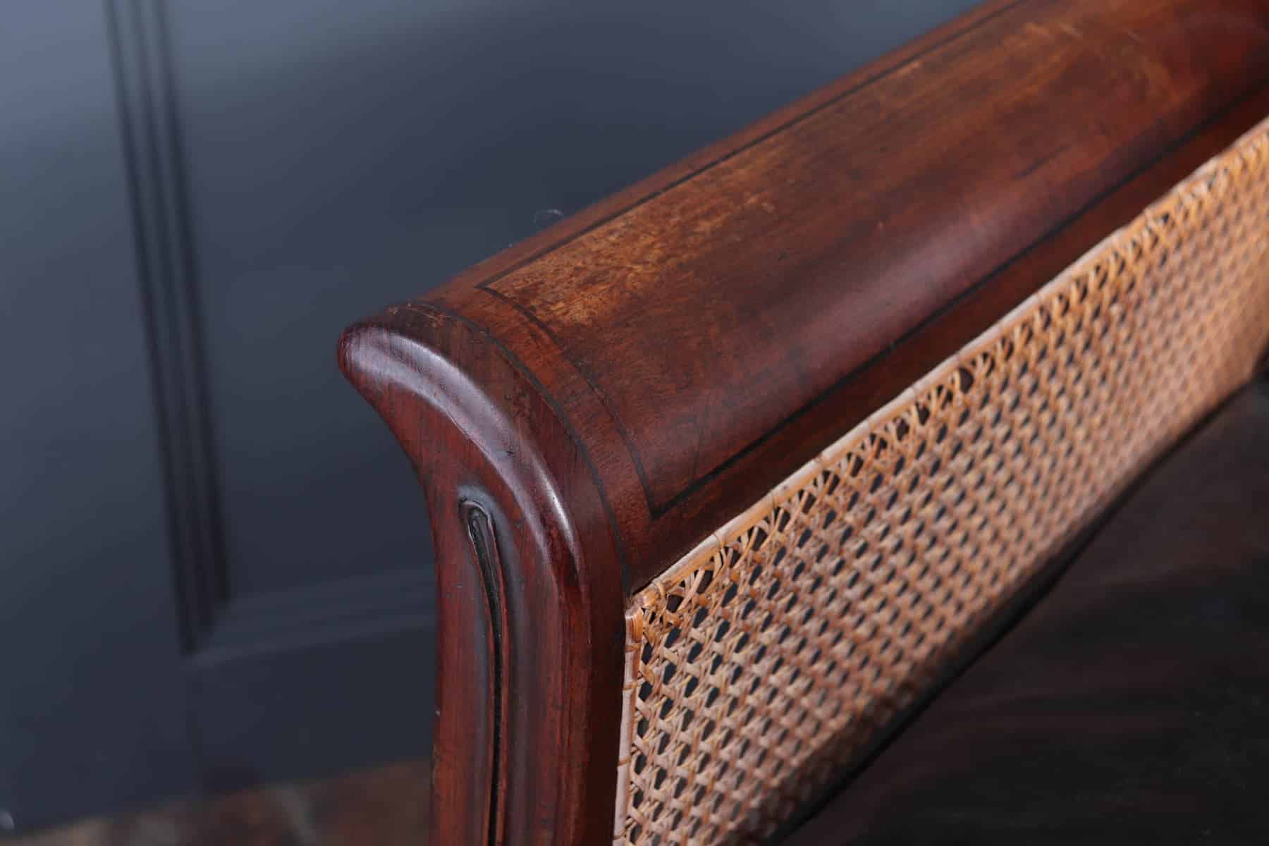 Exceptional Pair Of Regency Mahogany & Leather Library Arm Chairs C1830
