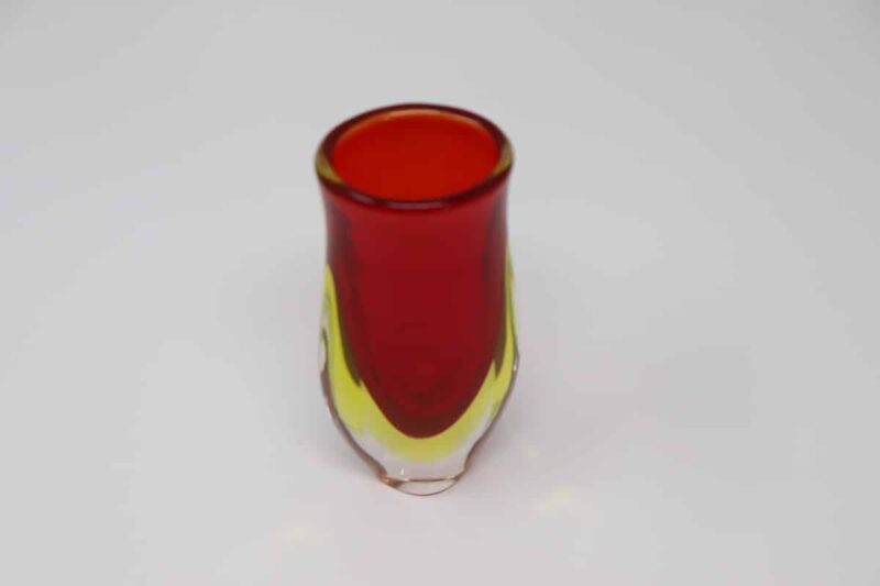 Small Murano Glass Red Vase, 1960s