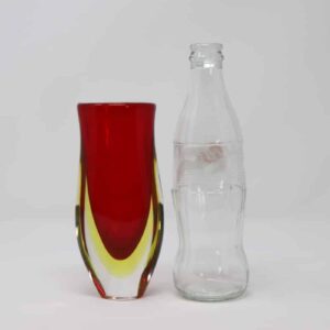 Small Murano Glass Red Vase, 1960s