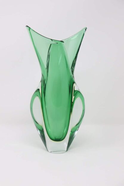 Particular Murano Glass Green Vase, 1960s - Image 5