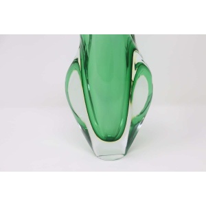 Particular Murano Glass Green Vase, 1960s