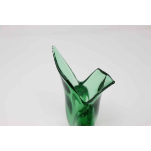 Particular Murano Glass Green Vase, 1960s