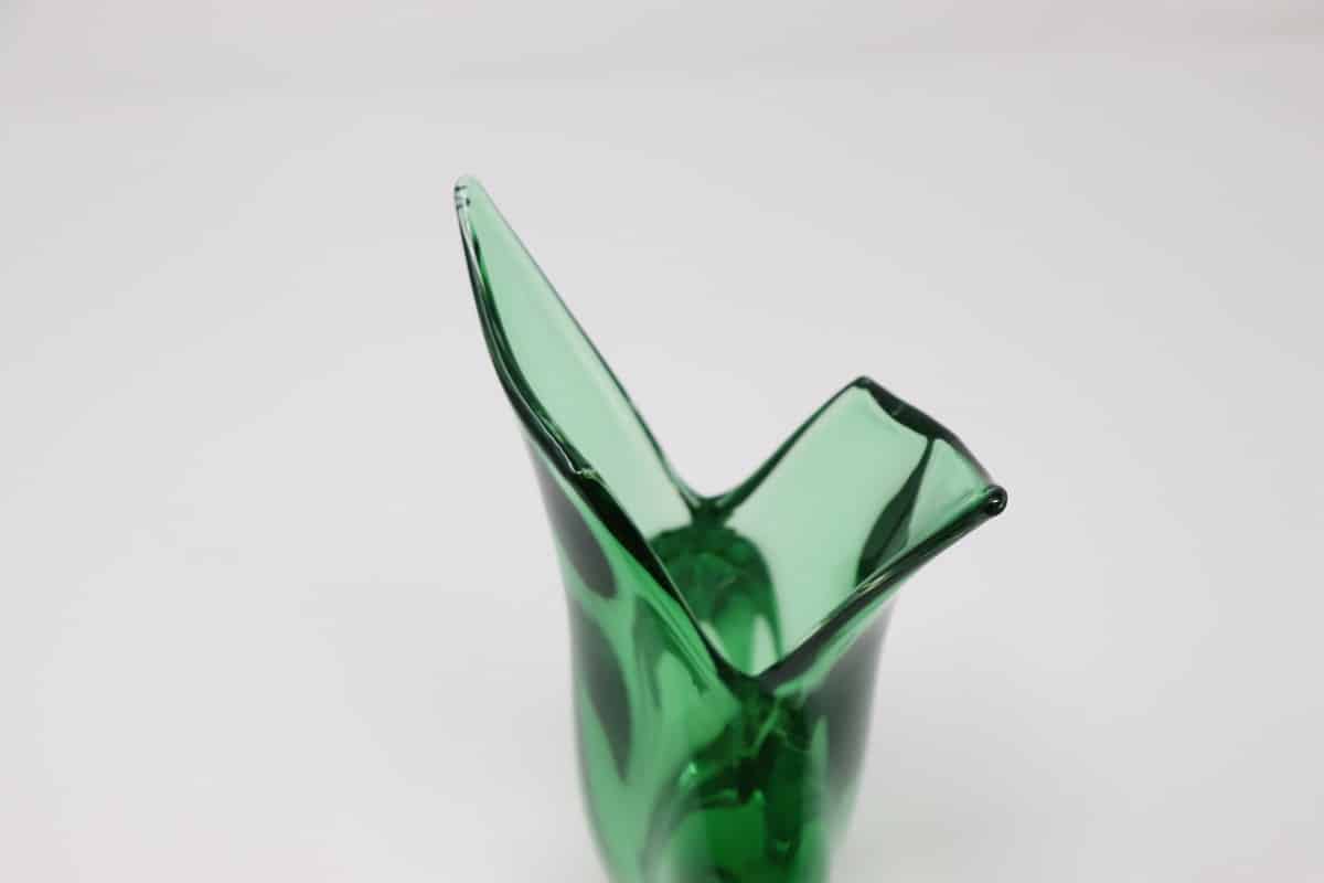 Particular Murano Glass Green Vase, 1960s