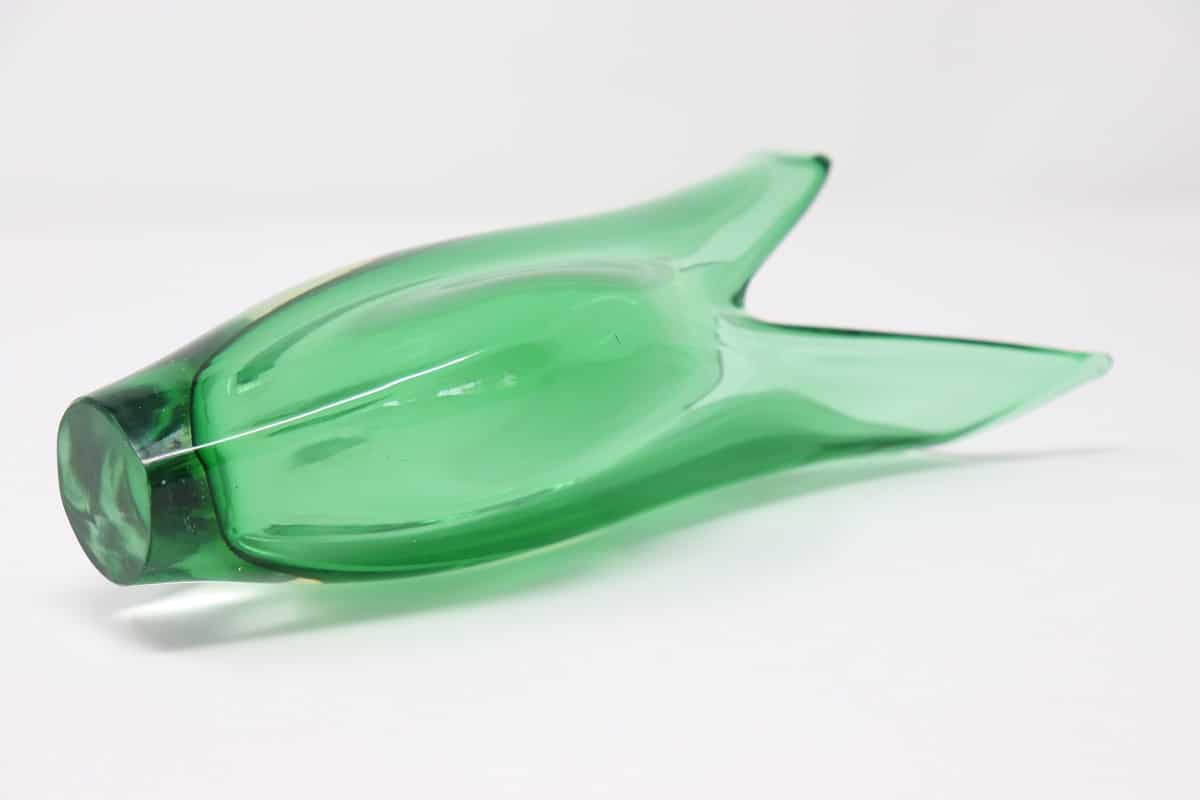 Particular Murano Glass Green Vase, 1960s