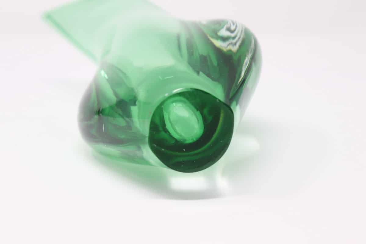 Particular Murano Glass Green Vase, 1960s