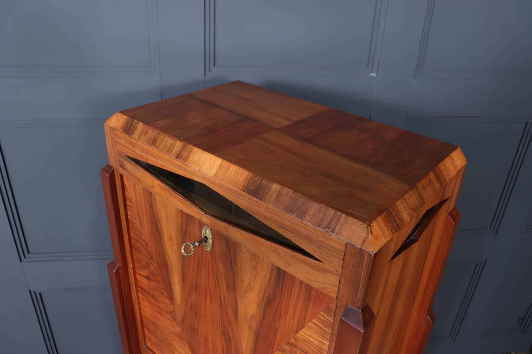Elegant French Art Deco Secretaire Desk