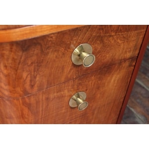 Stylish Art Deco Walnut Desk By Waring & Gillows