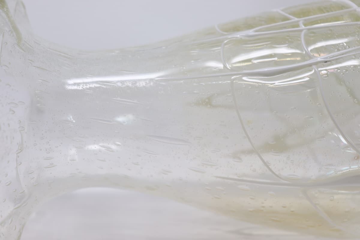 Transparent Murano Glass Vase, 1980s