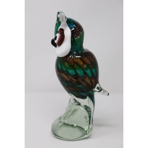 Murano Glass Owl Figurine, 1980s
