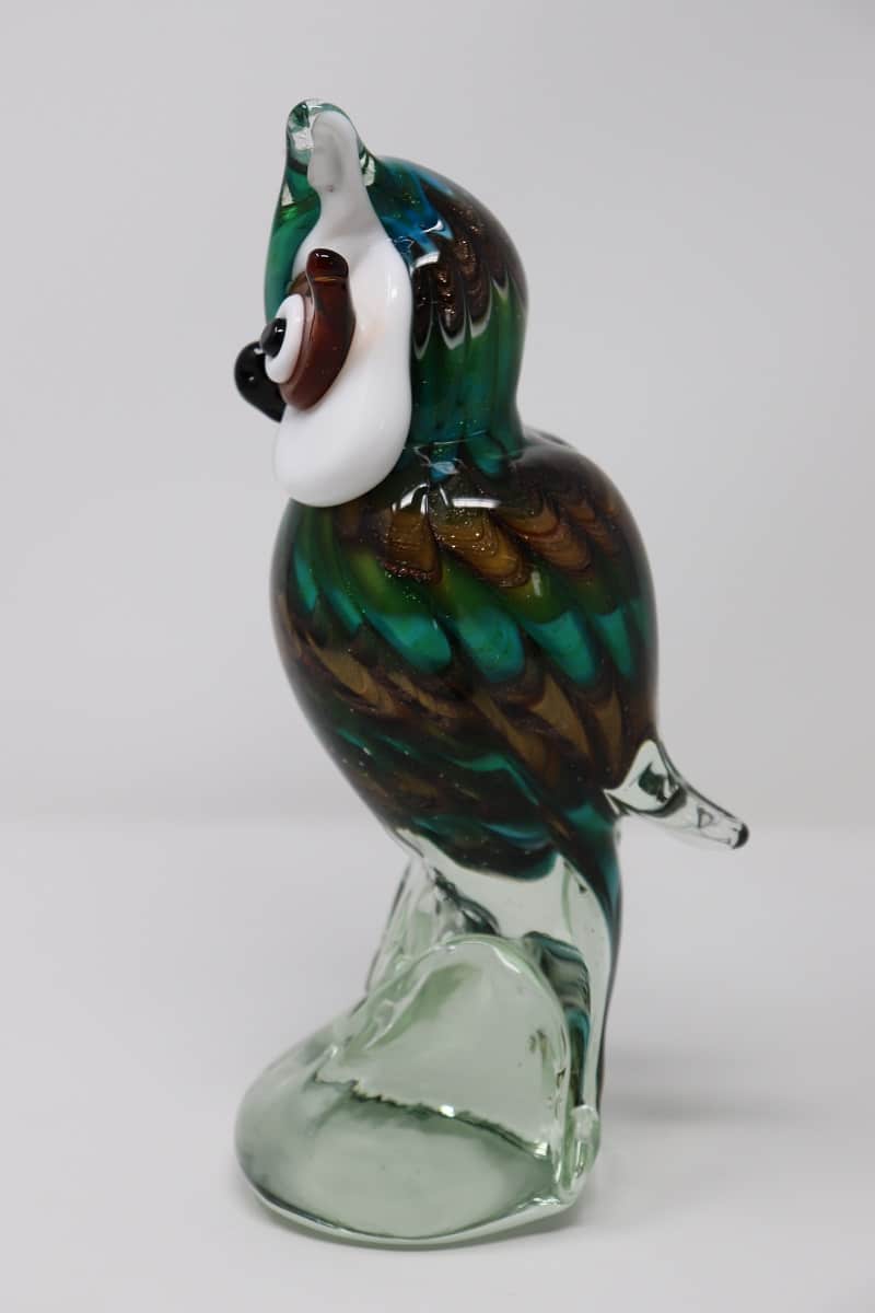 Murano Glass Owl Figurine, 1980s