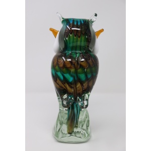 Murano Glass Owl Figurine, 1980s