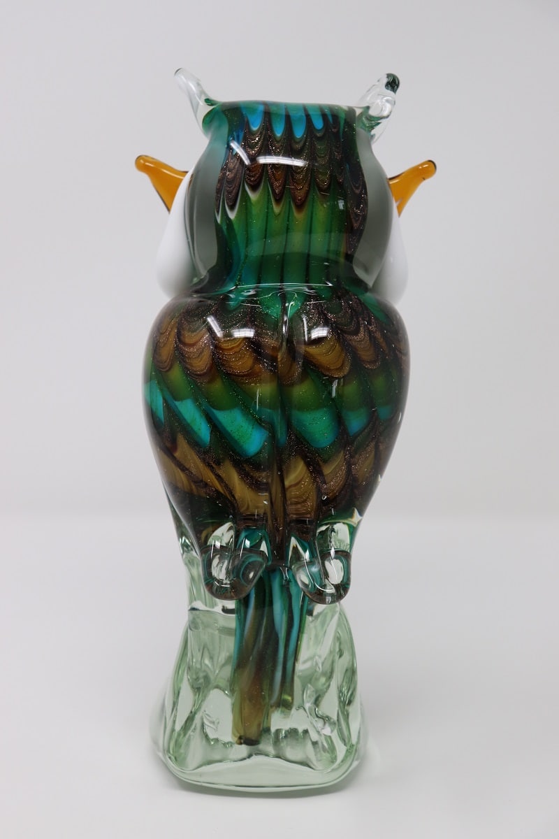 Murano Glass Owl Figurine, 1980s