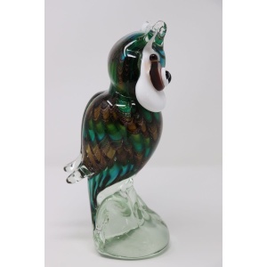 Murano Glass Owl Figurine, 1980s