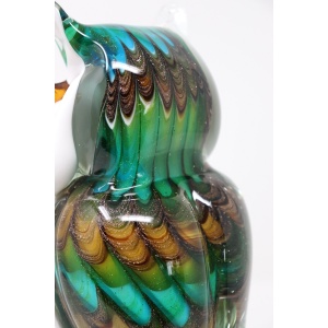 Murano Glass Owl Figurine, 1980s