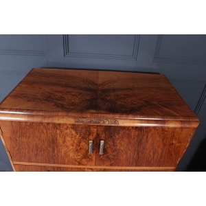 Art Deco Walnut Tallboy C1930