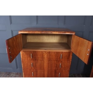 Art Deco Walnut Tallboy C1930