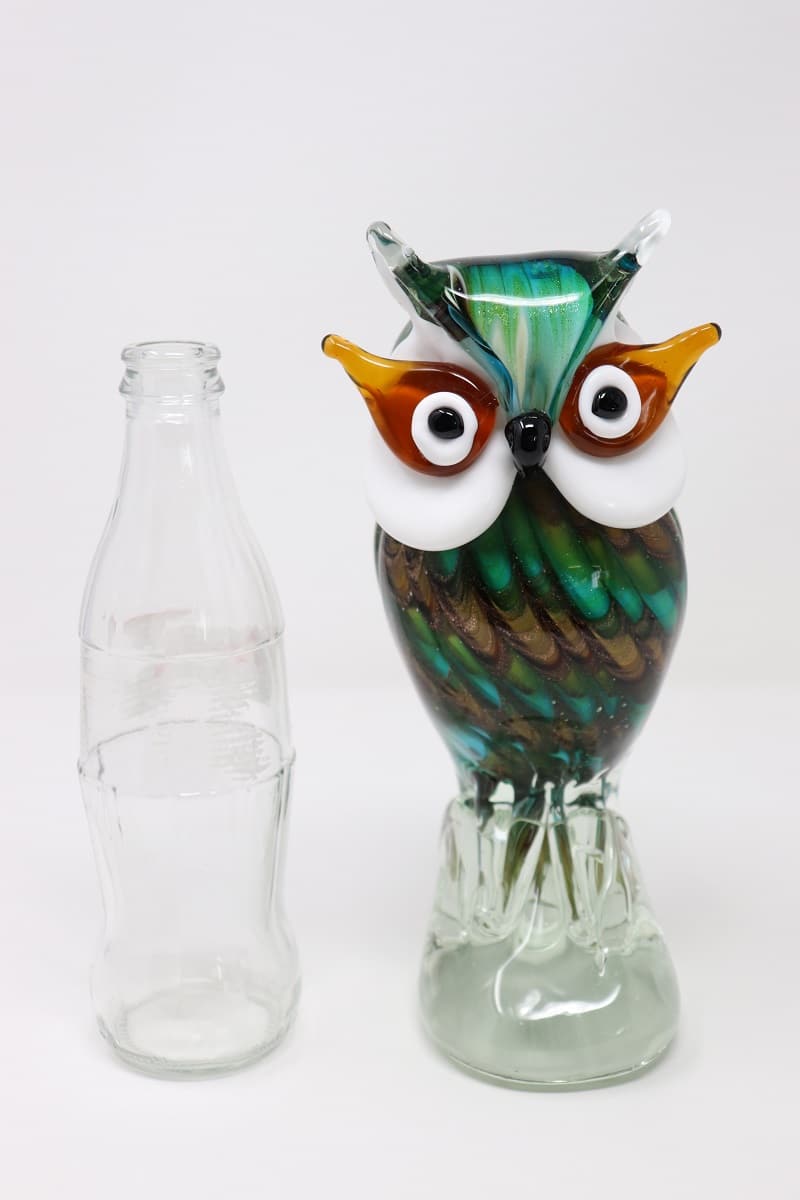 Murano Glass Owl Figurine, 1980s