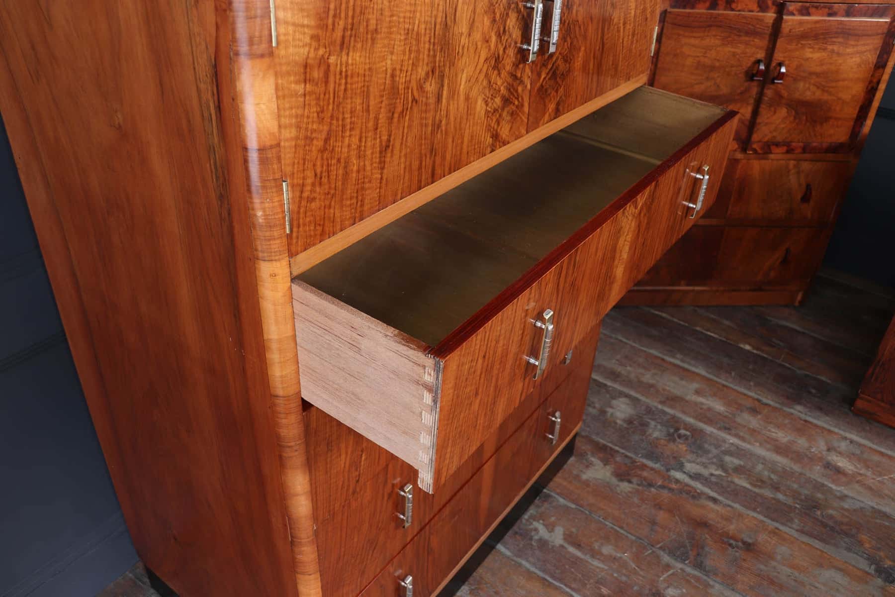 Art Deco Walnut Tallboy C1930