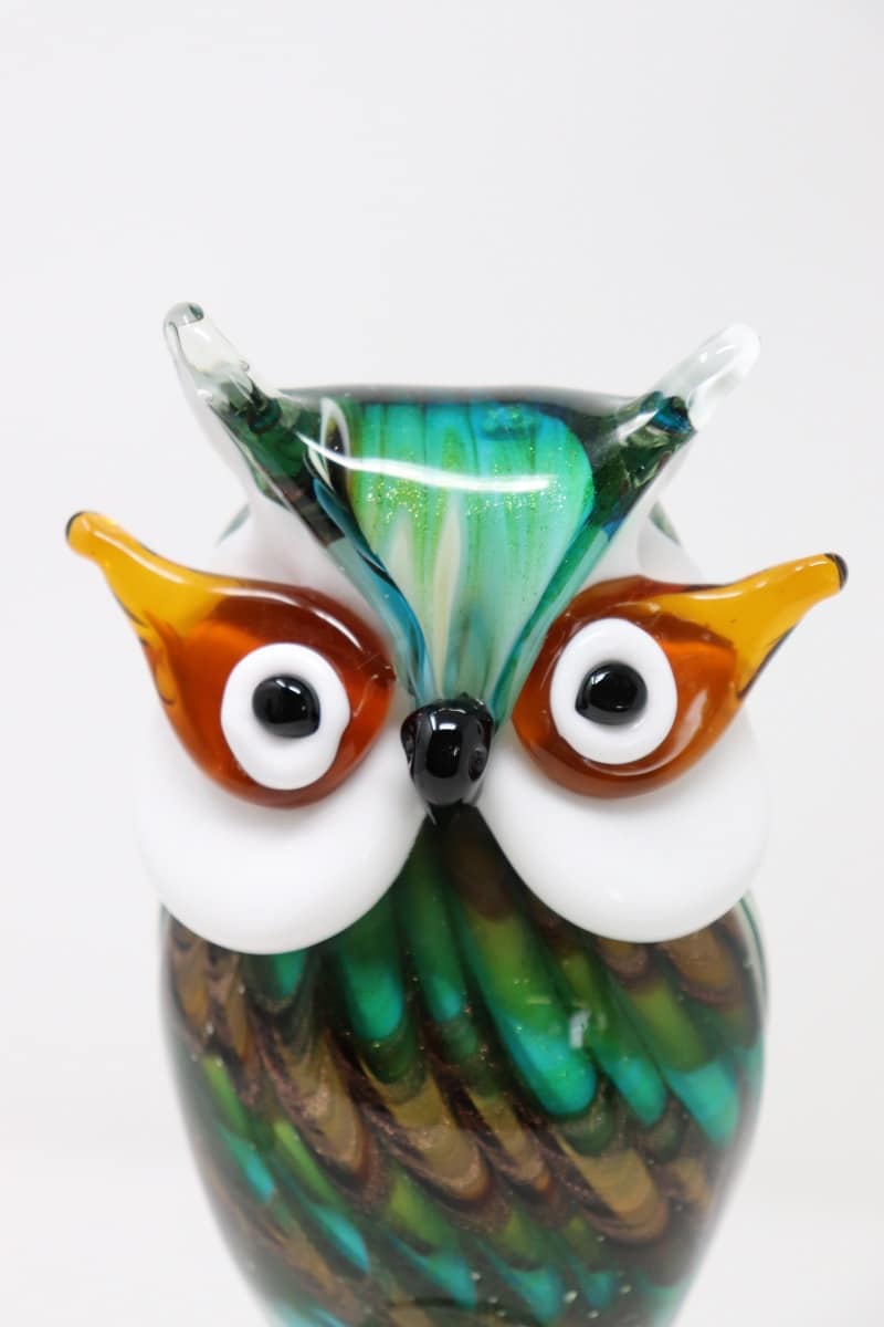 Murano Glass Owl Figurine, 1980s