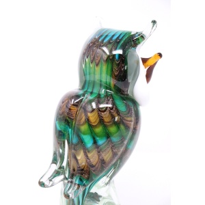Murano Glass Owl Figurine, 1980s