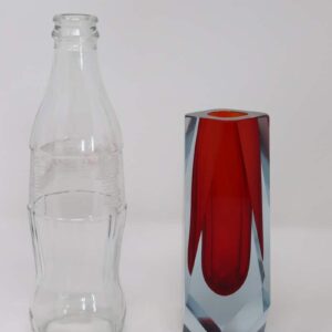 Murano Glass Red Vase, 1960s