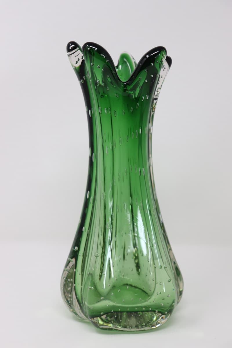 Green Murano Glass Vase, 1960s