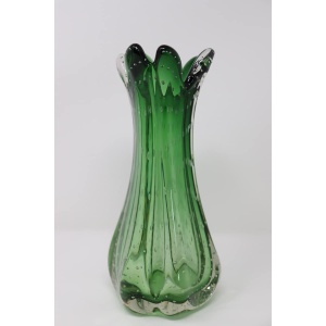 Green Murano Glass Vase, 1960s
