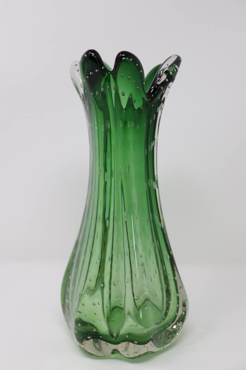 Green Murano Glass Vase, 1960s
