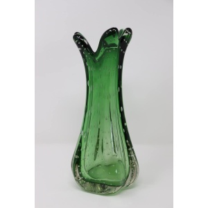 Green Murano Glass Vase, 1960s