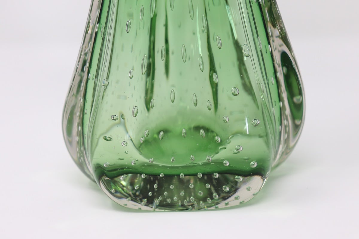 Green Murano Glass Vase, 1960s