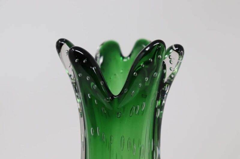 Green Murano Glass Vase, 1960s