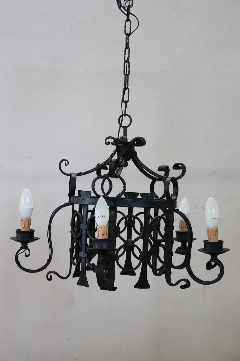 Italian Iron Chandelier
