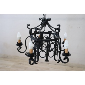 Italian Iron Chandelier