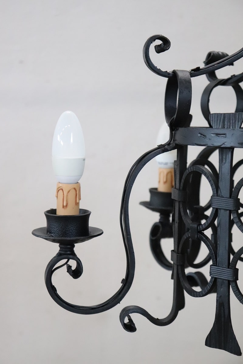 Italian Iron Chandelier